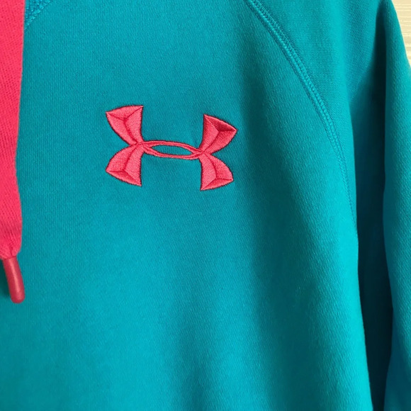 Under Armour hoodie size small teal and pink - Picture 2 of 4
